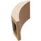 Ekena Millwork 5-inch W x 6-inch D x 6-inch H Thorton Rough Cedar Woodgrain TimberThane Knee Brace, Primed BRCUR05X06X06THRRCPR - alternate 2